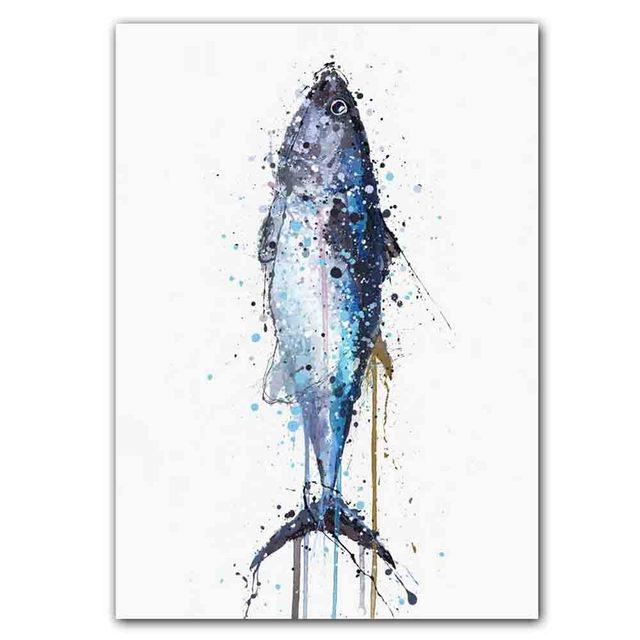 Новый скандинавский абстрактный постер с изображением животных, настенная живопись, абстрактные всплески чернил, художественная картина на холсте, гостиная, коридор, украшение для дома, фреска без рамки