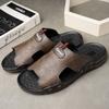Модные мужские тапочки для улицы, большие размеры, водонепроницаемая и нескользящая пляжная обувь, летняя одежда, мягкие подошвы, удобные сандалии, тапочки
