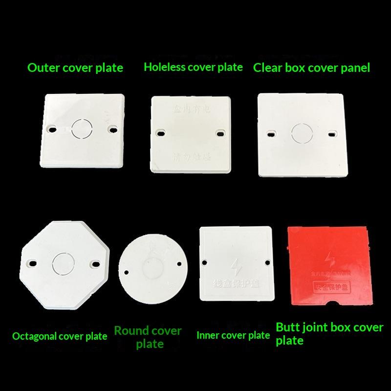 Pvc Electrical Junction Box Covers Sturdy Build Multiple Shapes For Home Renovation Electrical Projects