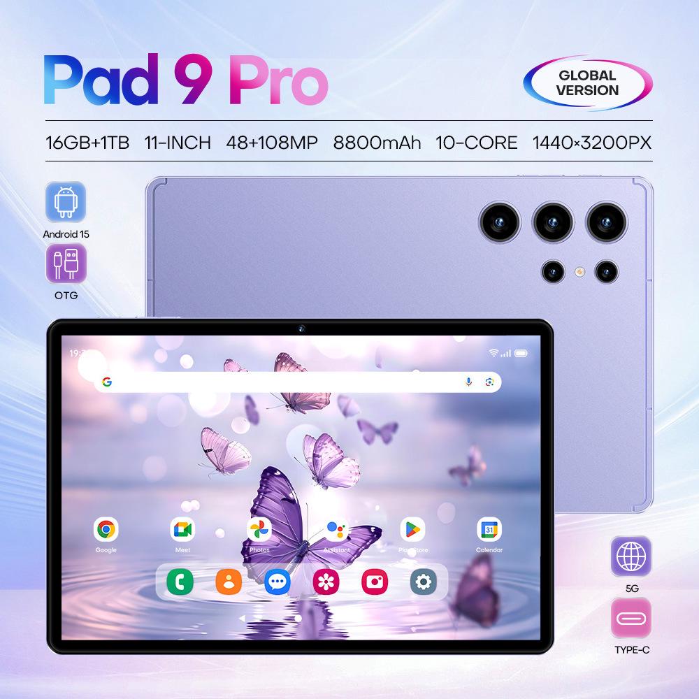 Новое поступление: 10-дюймовый планшет Pad 9 Pro - 16 ГБ+1 ТБ для обучения и игр