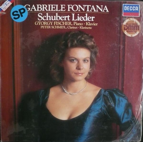 Виниловая пластинка GABRIELE FONTANA GYRGY FISCHER Schubert Lieder 642973AZ Decca 1984 Германия Классика Б/у