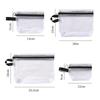 Transparent Mesh Storage Bag Zipper Coin Purse Travel Organizer Lipstick Makeup Bag File Bag ID Credit Card