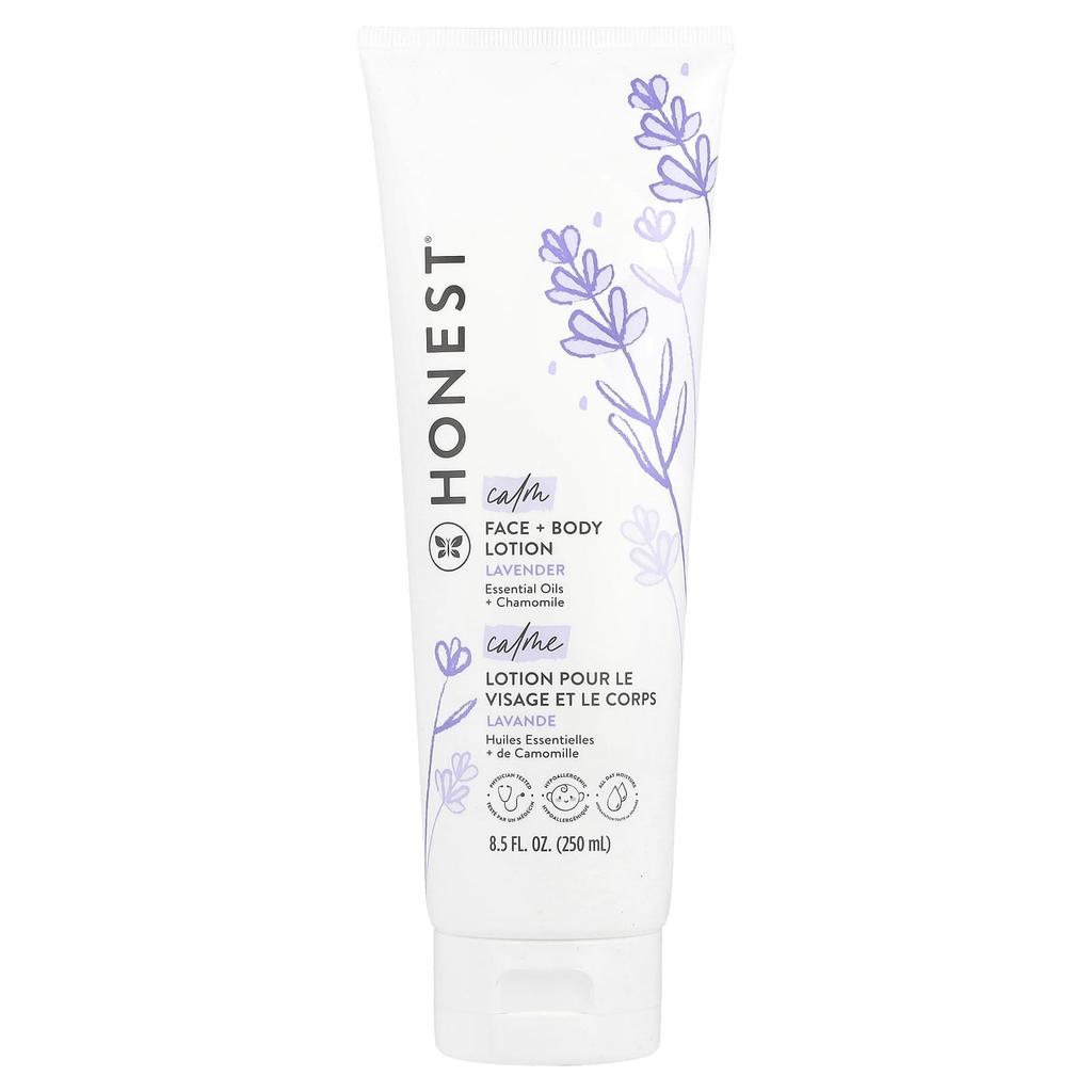 Calm Face + Body Lotion, Lavender, 250Ml(8.5Fl Oz)