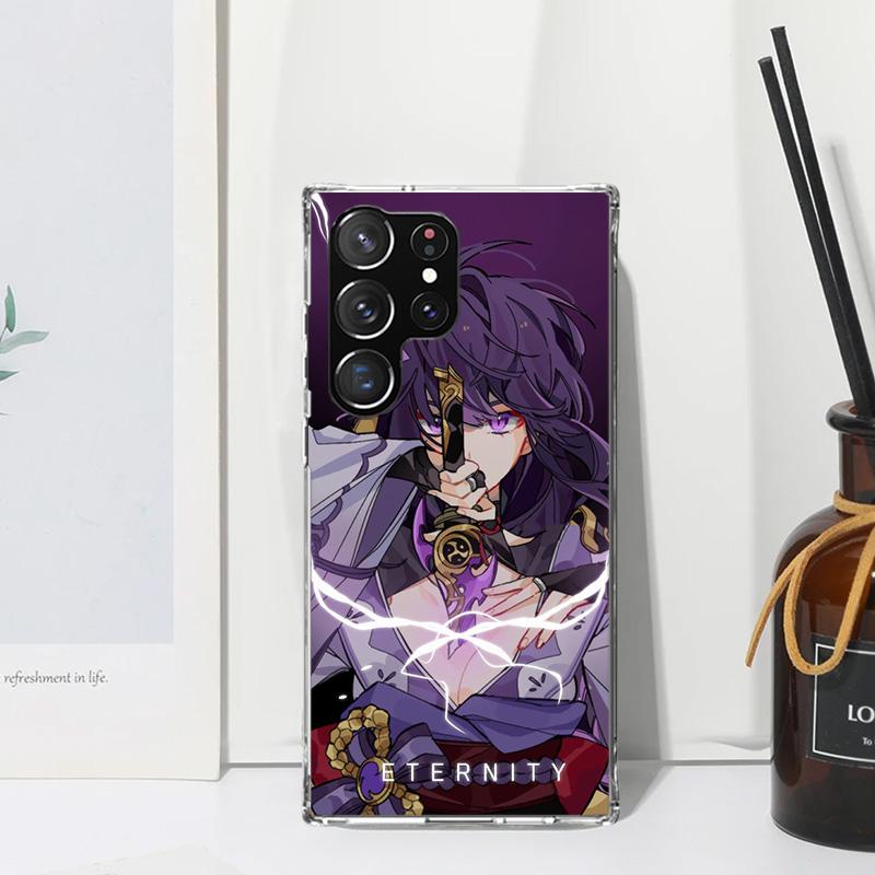 Raiden Shogun Genshin Impact Phone Case For Samsung Galaxy S26 S25 Edge S24 FE S23 S22 Ultra S21 Plus S20 + Art Fundas Back Cove