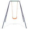 VidaXL Balançoire Simple 2-en-1 et Balançoire pour Tout-petits Orange Portique 91362