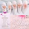 Bagged Three-Dimensional Butterfly Love Nail Art Jewelry Abs Resin Nail Art Pearl Nail Art Decoration Change