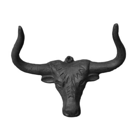 1/2 шт. Металлический крючок в виде головы коровы, Винтажный чугунный держатель для ковбойской шляпы, Многоцелевой органайзер для одежды, Настенный вешалка для рогатого скота, Западный домашний декор