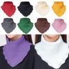 Windproof Knitting False Collar Detachable Triangle Scarf Casual Head Neck Warm Cover  Women