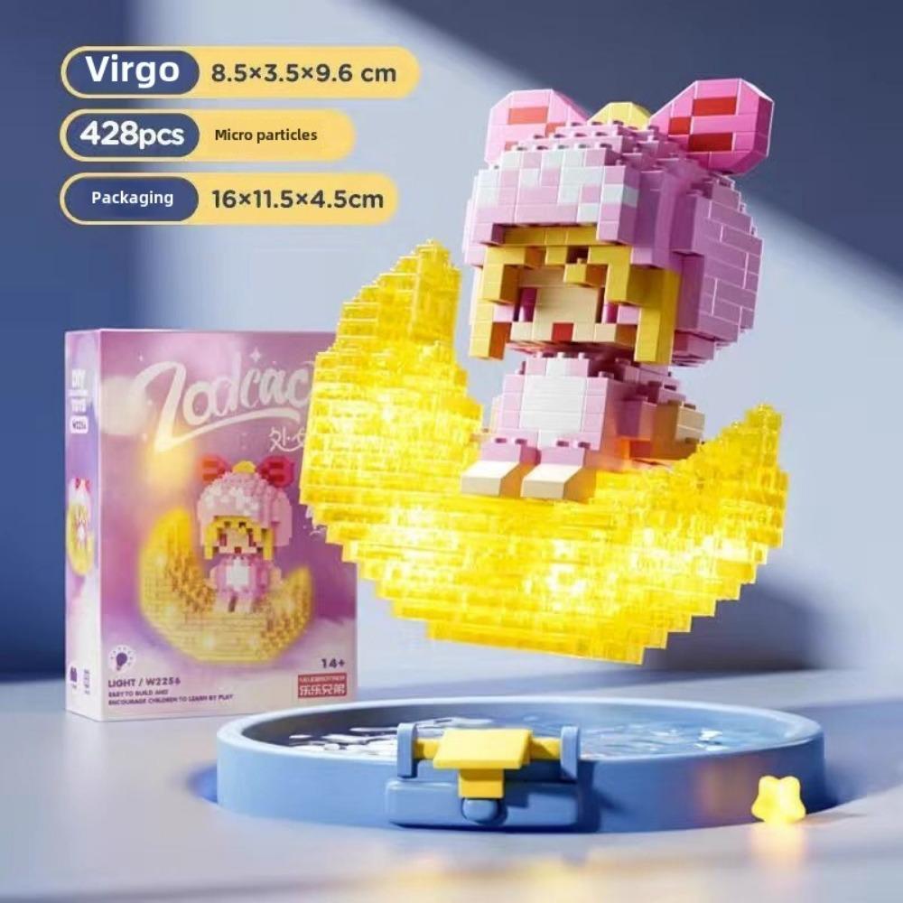 Подсвеченный астронавт астронавт мультфильм кукла строительный блок серия собранная детская игрушка подарок