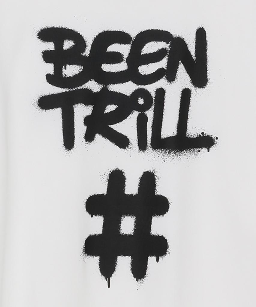 Футболка BEENTRILL с принтом-хэштегом (Белый с оттенком)
