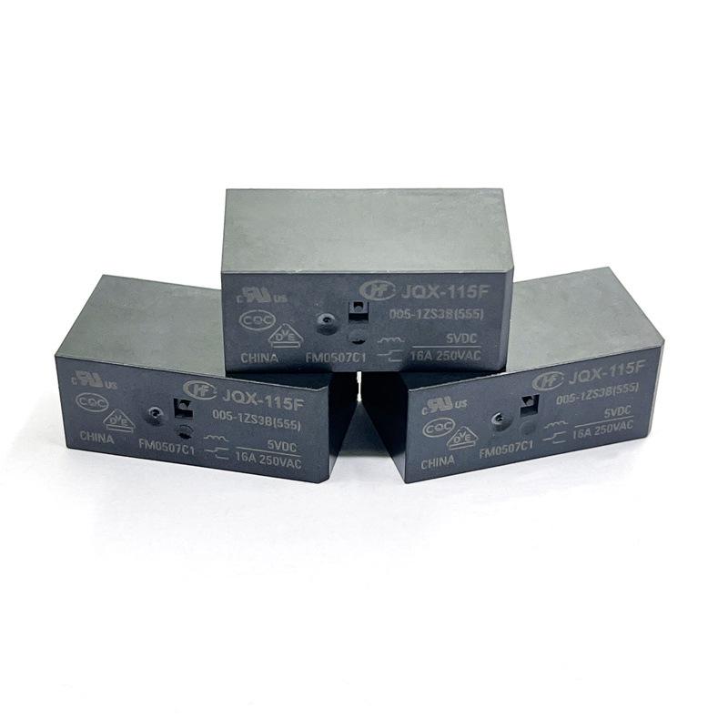 Оригинальное реле Hongfa JQX-115F-005-1ZS3B, 16А, 8-контактное переключающее, В наличии.