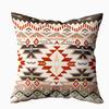 TOMKEY Наволочка для подушки со скрытой молнией 16x16 Трайбл Красноватый Этнический Декоративный Хлопок Подушка Домашний Декор Дюйм Узор Коричневый Орнамент Треугольник