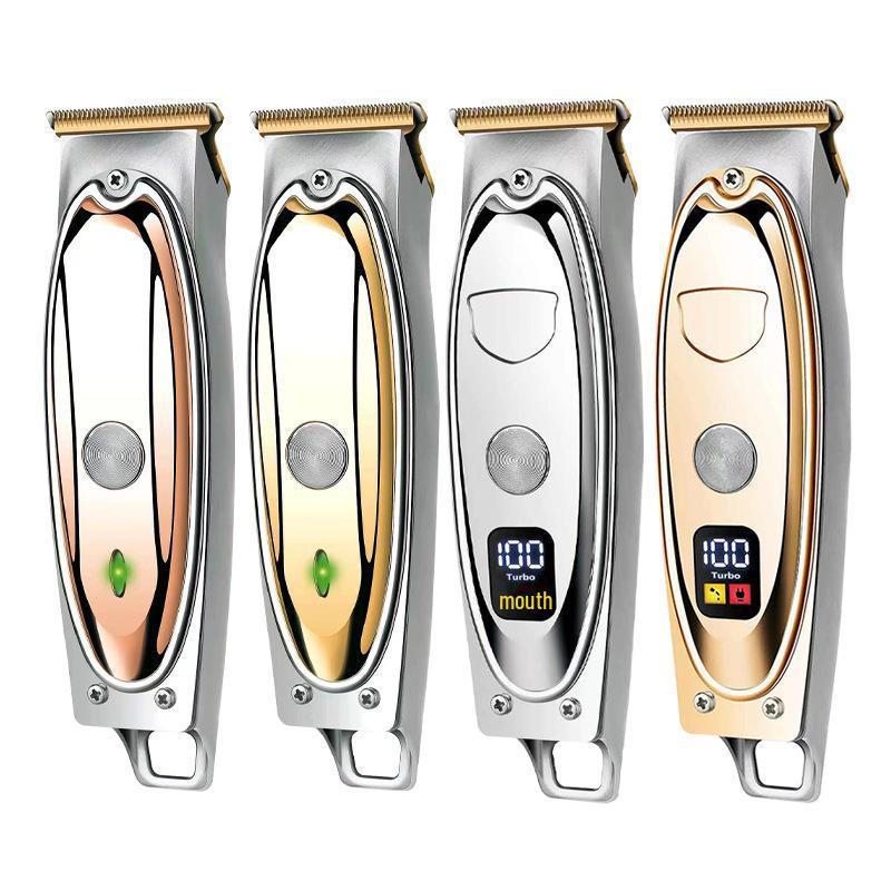 Профессиональная беспроводная электрическая машинка для стрижки волос с ЖК-дисплеем