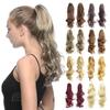 1pc Ponytail Hair Extesnion Long Wavy Hair Claw Clip On Pony Tail Hairpiece 24inch 60cm