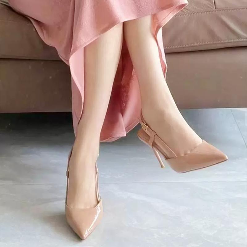 Женские туфли на высоком каблуке, сексуальные туфли-лодочки с острым носком, кожаные сандалии класса люкс, сандалии для женщин, туфли-лодочки, вечерние сандалии, zapatos mujer