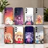 P-Принцесса K-Кагуя - Милый чехол для телефона Samsung Galaxy A73, A72, A71, A70, A53, A52, A51, Другие - Мягкий черный чехол