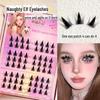 Menglash Naughty Elf False Eyelashes – Cartoon Barbie Style, Natural Look, Thick Single Cluster Segmented Design.