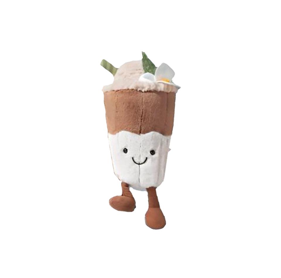 Cartoon Fun Dessert Plush Doll: Red Velvet Cake & Magnolia Latte