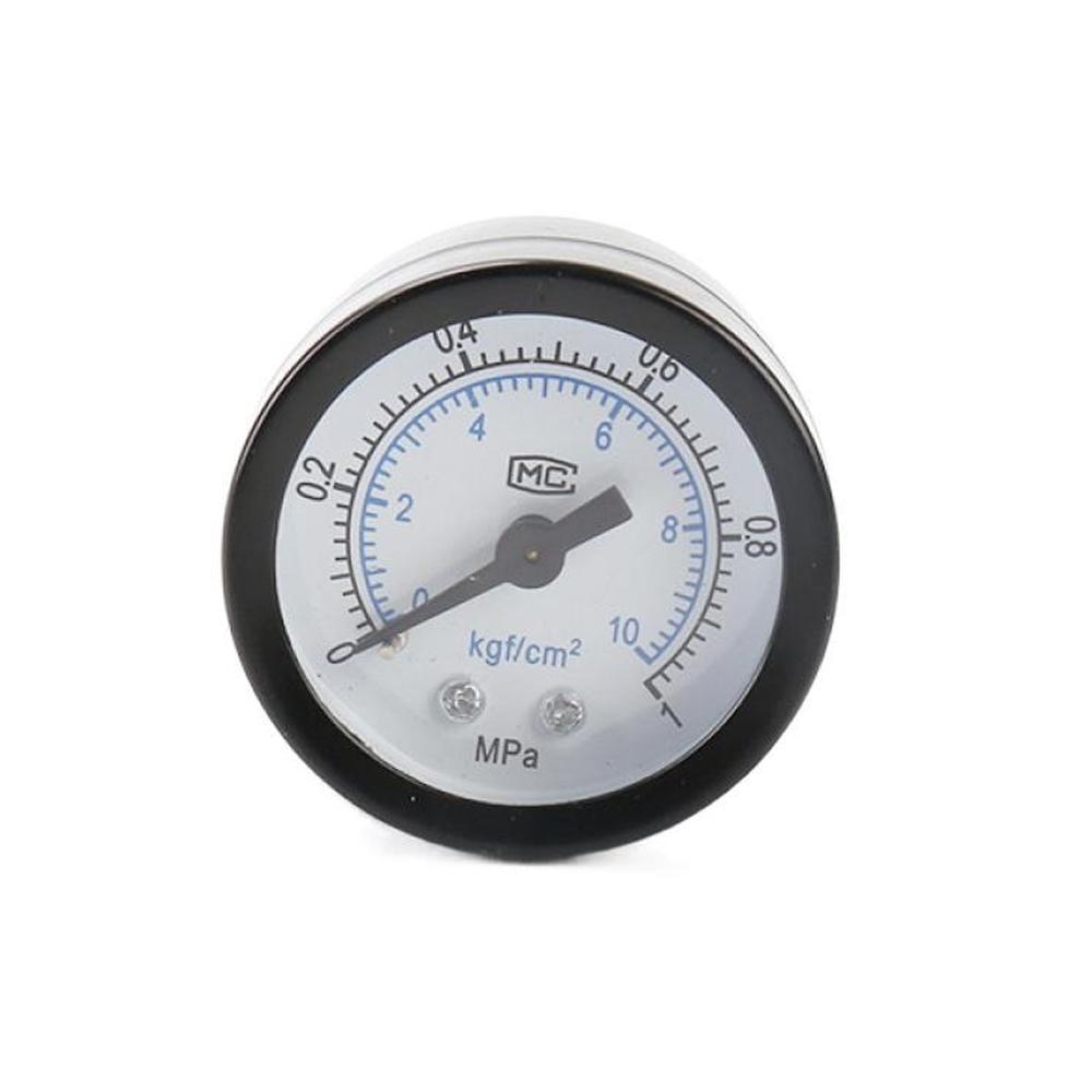 Y40 Mini Low Pressure Gauge Back Mount 1/8" Thread Pressure Gauge 0-1Mpa Shatter-proof Pressure Gauge for Fuel Air Oil Water