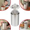 Stainless Steel Steamed Meat Pot Meat Press Cooker Ham Press with Thermometer Steamed Meat Bucket Home Kitchen Cooking Bake Tool