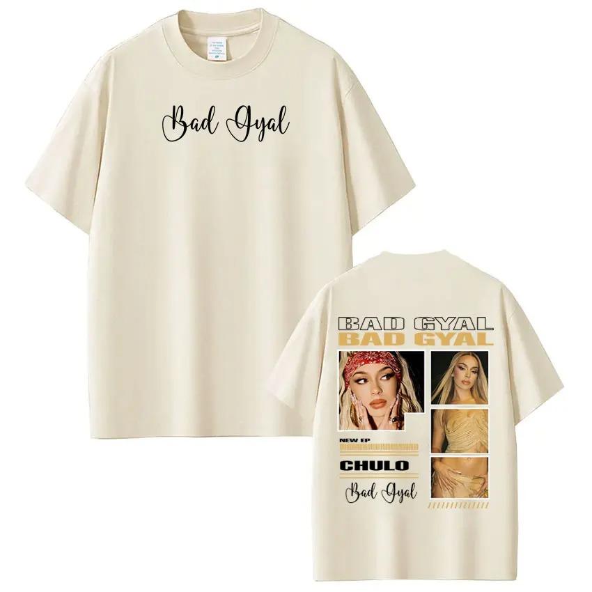 Singer Bad Gyal Album Tour Merch TShirt Unisex Fashion HipHop TShirt Summer 100 Cotton Mass Casual TShirt Streetwear