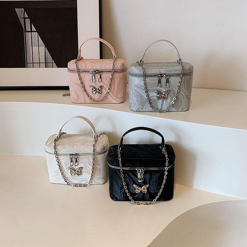 Niche Design Hand-carrying Box Bag Summer New Style Women's Bag Simple and Beautiful Bucket Bag Personalized Shoulder Bag