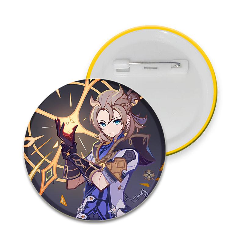 32/44/58 мм Genshin Impact Albedo Pin ручная работа брошь для одежды мультяшный косплей значок украшение на рюкзак ювелирные изделия подарок
