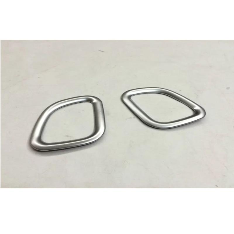 For Suzuki Vitara 2016 2017 2018   Car Styling Cover Garnish Detector Trim Front Air Condition Outlet Vent Frame 2PCs