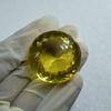Natural Yellow Citrine Pendant Size Round 62.95 Ct Huge Size Gemstone