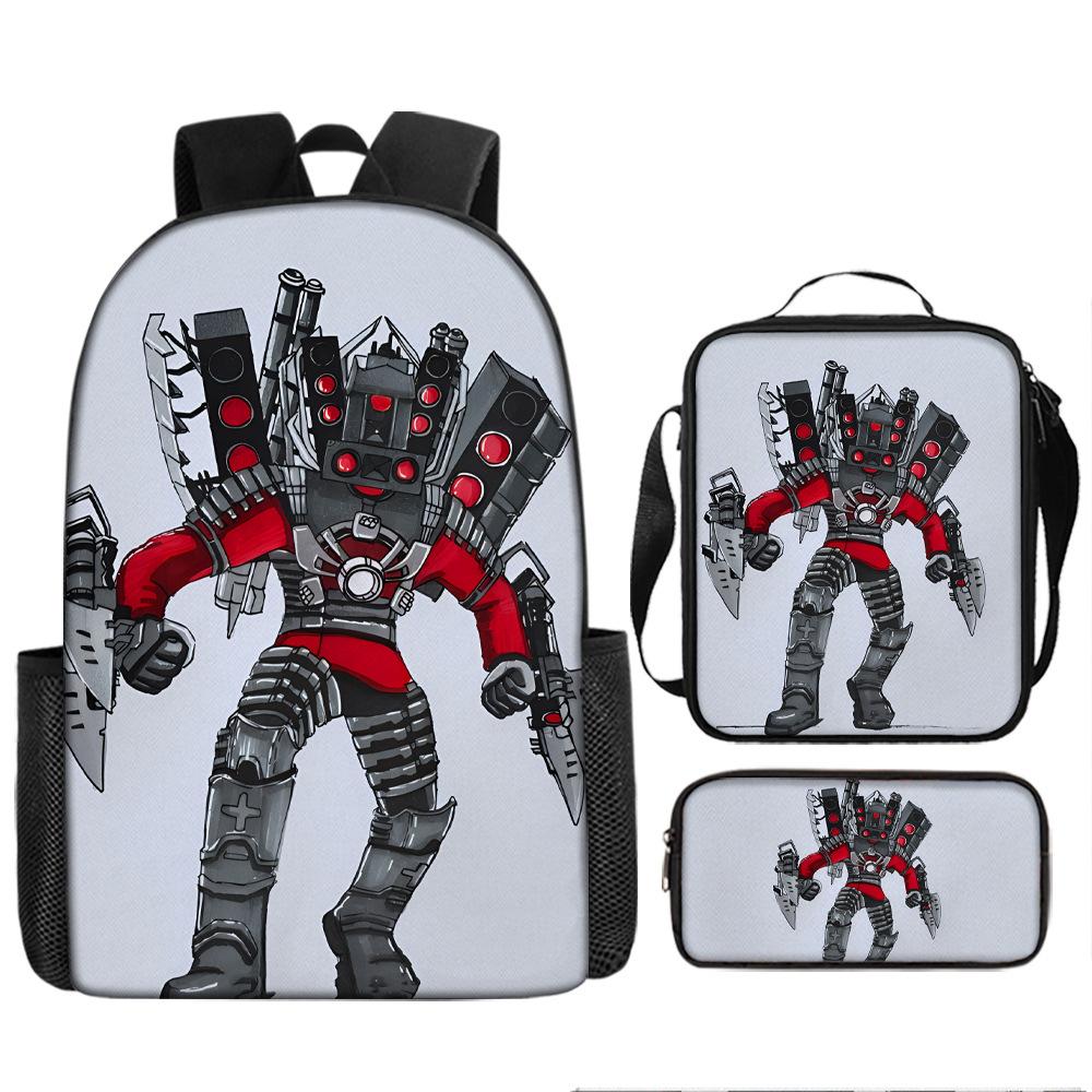 Туалетный человек пародия школьный рюкзак новый ученик рюкзак ранец пенал