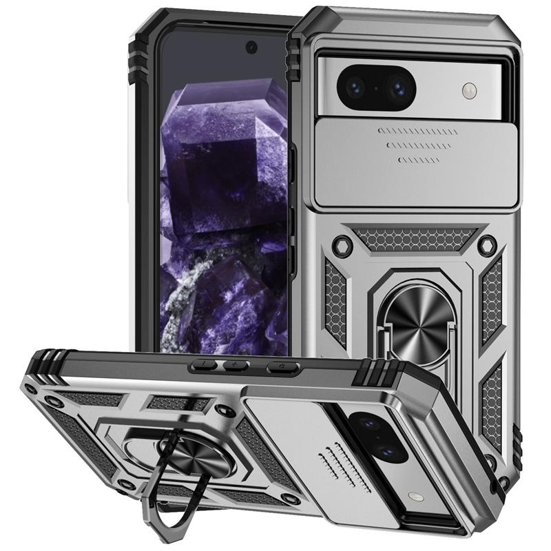 Бронированный чехол для Google Pixel 8A 8 7A 7 Pro 6 6A, чехол для Pixel 9 Pro, защита объектива, кольцо-подставка, магнитный держатель, полная защита для бизнеса