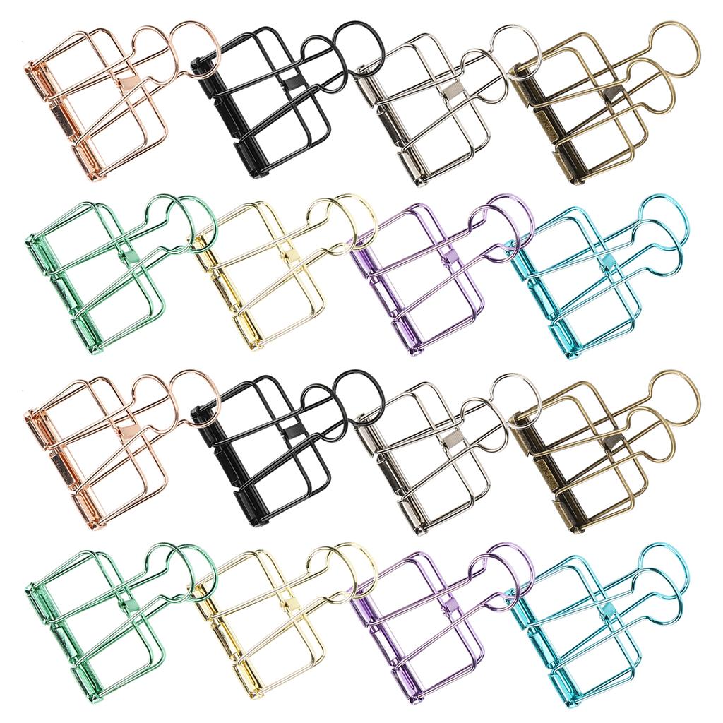 Hollow Dovetail Clip MultiColor Long Tail Binder Clips Paperclip Office Decorative Tool