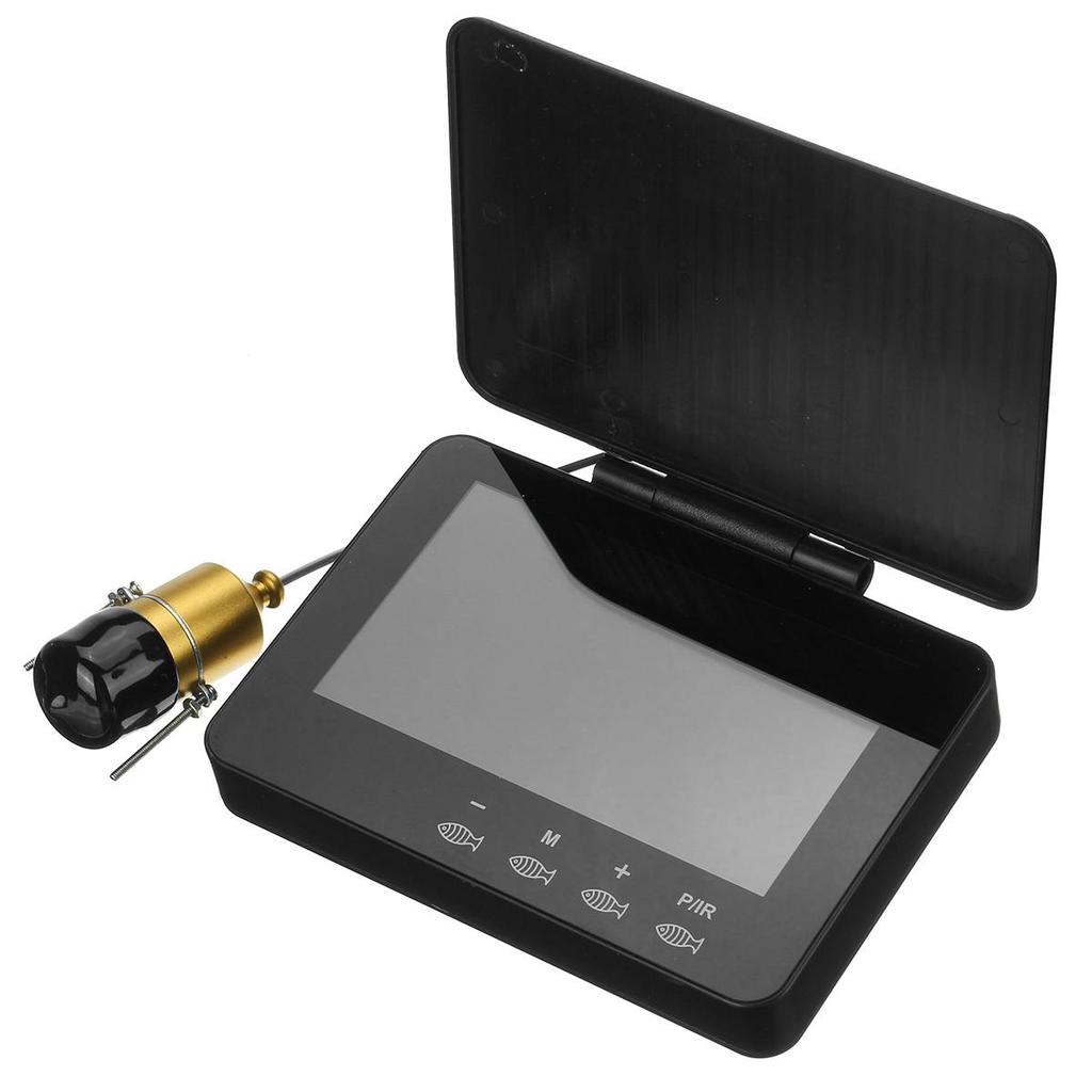 4,3-дюймовый IPS-монитор, визуальный эхолот, HD-камера для рыбалки с кабелем 30 м, 1000TVL, подводная камера ночного видения, рыболовные фонари