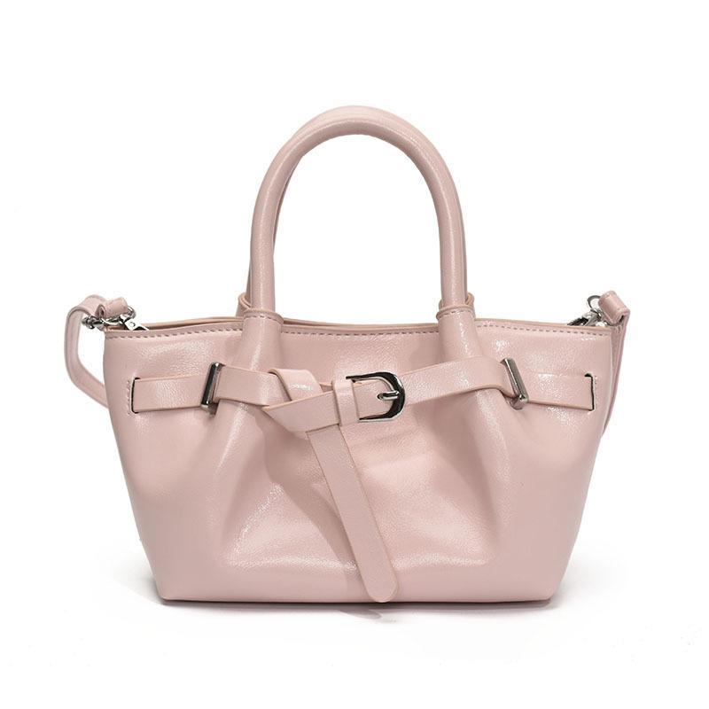 Spring and Summer Hot Sale Dopamine Color Small Fresh Portable Pleated Bag Fashionable Commuter Ou Ruofeng Foreign Style Messenger Women's Bag