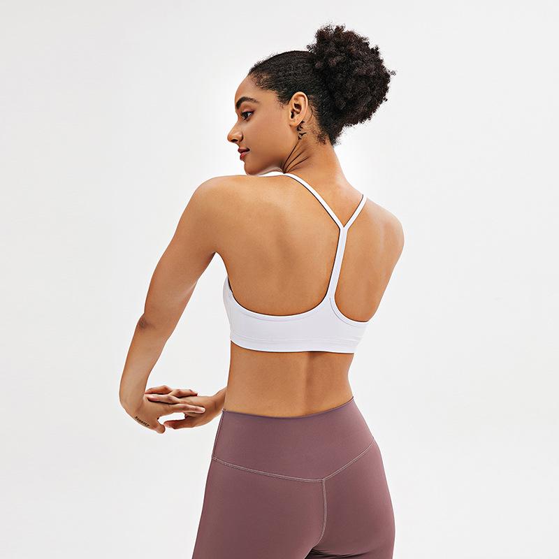 Спортивный бюстгальтер Flow Y для женщин - жилет для бега, фитнеса, йоги, телесного цвета, с Y-образными лямками