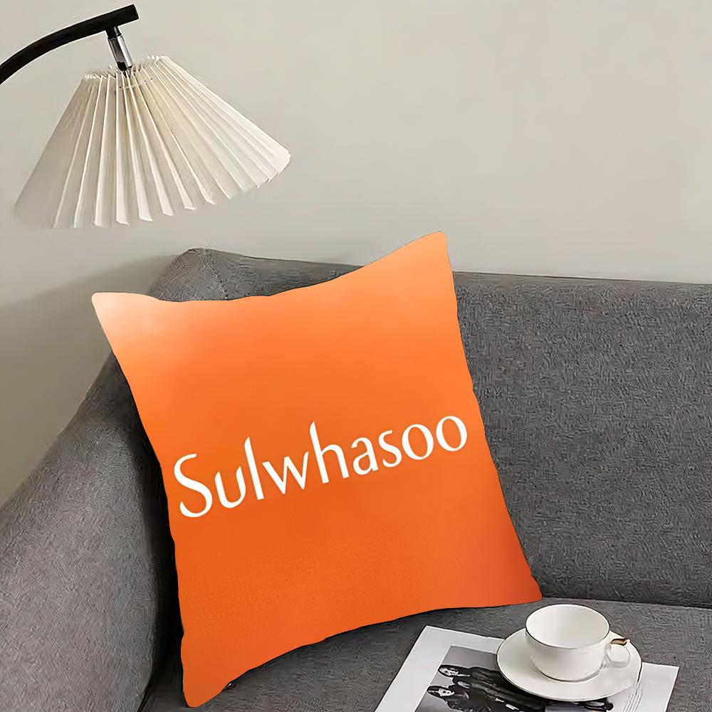 Luxury SSulwhasoo Cushion Cover Elegant Comfort Pillowcase Sofa Bed Doublesided Printed Invisible Zipper Home Decor
