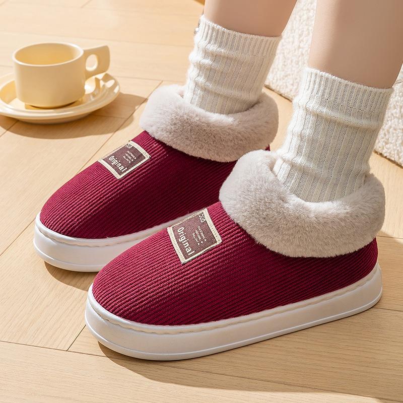 Winter Cotton Shoes Warm Confinement Shoes Indoor Homestay Home Hospitality Home Comfortable Soft Lightweight Fashion Help Women