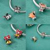 Winter 925 Sterling Silver Original Christmas Charms Bead Pendant Fit Original Bracelet Necklace For Women DIY Jelwelry Gift
