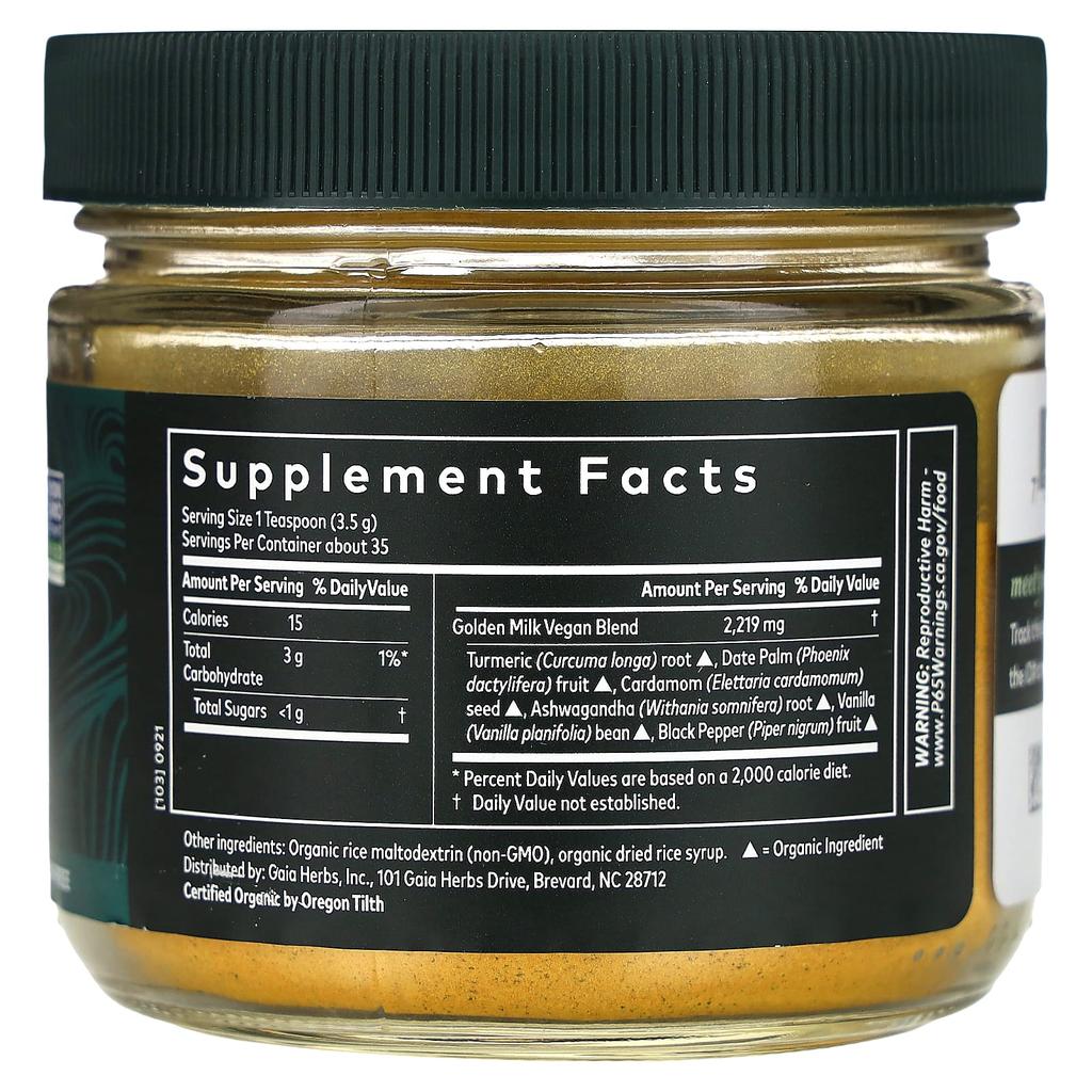 Golden Milk, 123G(4.3Oz)