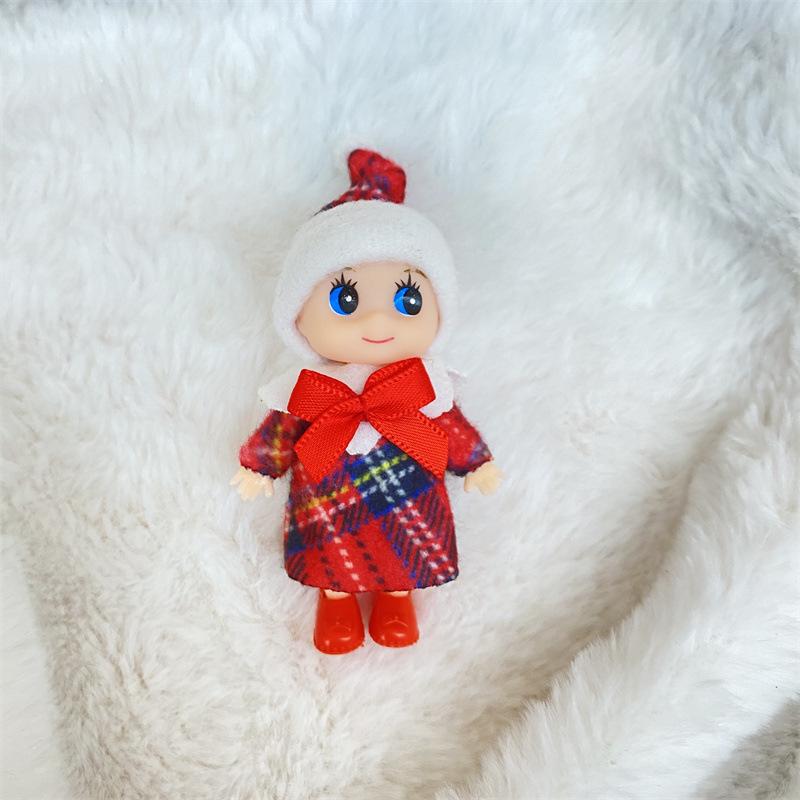 10pcs Christmas Elf Doll Gift Toys Elf Book Red Boy Red Girl Mix Coulor Dolls Clothes Toys For Kid Children Toy 2024 New