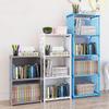 Simple Bookshelf Storage Rack Display Stand Book Organizer Creative Modern Home Decor Bookcase Trapezoid Book Shelf with Fence