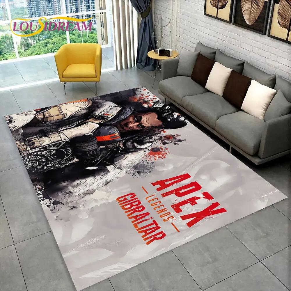 Apex Legends Game Gamer Мультфильм Коврик, Коврик для гостиной Спальня Диван Коврик Украшение, детские игры Нескользящий напольный коврик