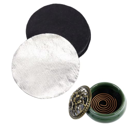 Itisyou Non-Flame Mat, Mosquito Coil Mat, Non-Flame Cotton, Flame-Retardant Cotton, Fire-Resistant Felt for Incense Burners, Heat-Resistant, Insulatin