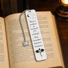 Elegant Metal Bookmark Pterosaur Bookmark, Stainless Steel Fourth Wing Design Page Marker with Dinosaur Black Tassel, Unique Literary Gift for