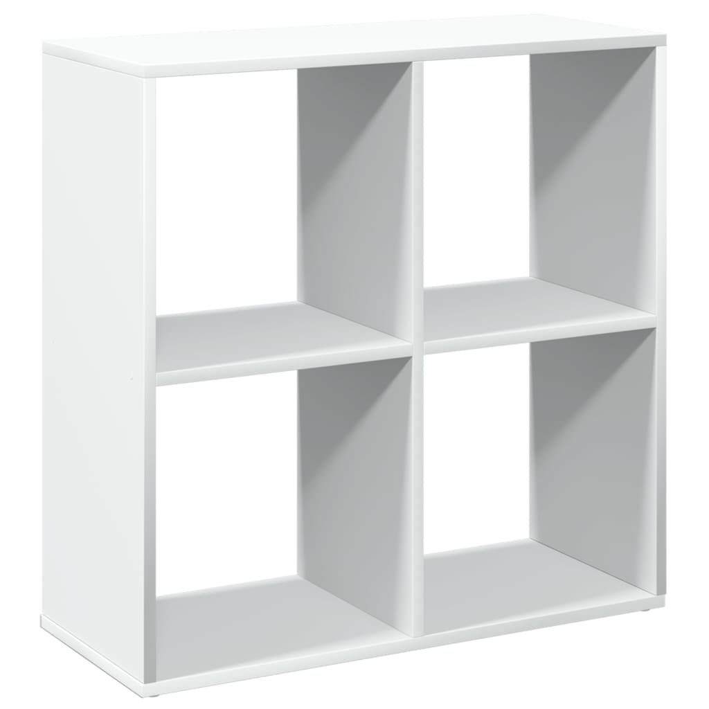 Room Divider Bookshelf White 69.5 x 29 x 69.5 cm Engineered Wood