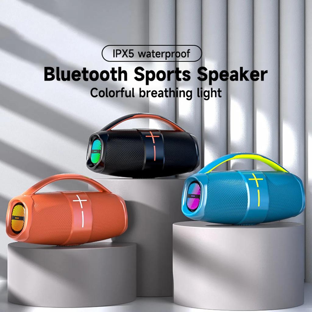 Портативная колонка TWS Bluetooth 5.3 уличный динамик со сбалансированным басом AUX MP3-плеер водонепроницаемый