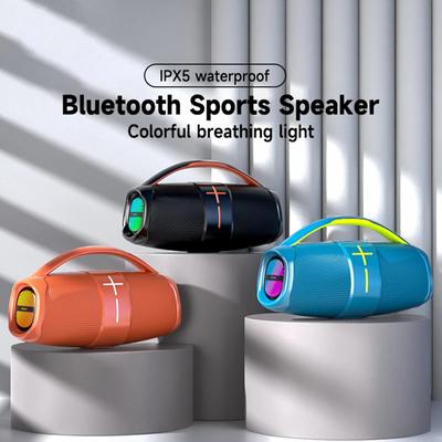 Портативная колонка TWS Bluetooth 5.3 уличный динамик со сбалансированным басом AUX MP3-плеер водонепроницаемый