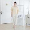 Plara Women Solid Wide 7 Pleats Blouse
