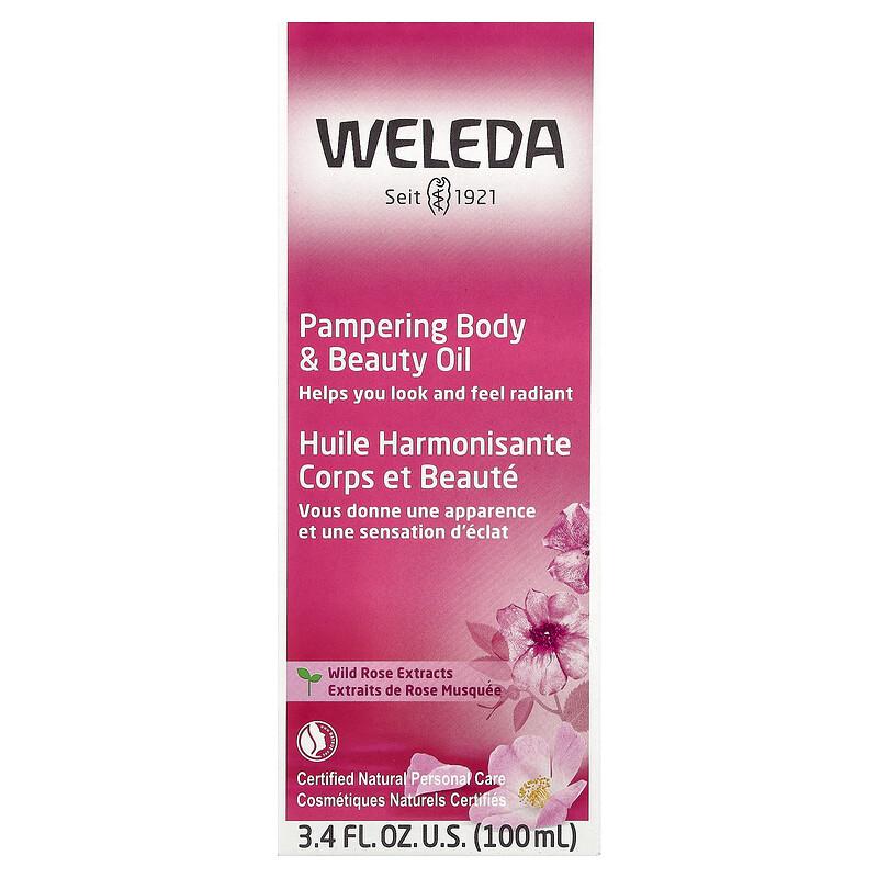 Pampering Body & Beauty Oil, Wild Rose Extracts, 3.4 fl oz (100 ml)