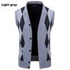 Cozy Up Mens Argyle Sweater Vests V Neck Sleeveless Cardigan Vest Knitwear